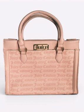 Juicy Couture Blush Pink Signature Satchel Y2K Coquette Crossbody Purse